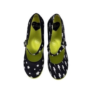 Hot Chocolate Design 38 US 8 Chocolaticas Black White Geometric Mary Jane Pumps
